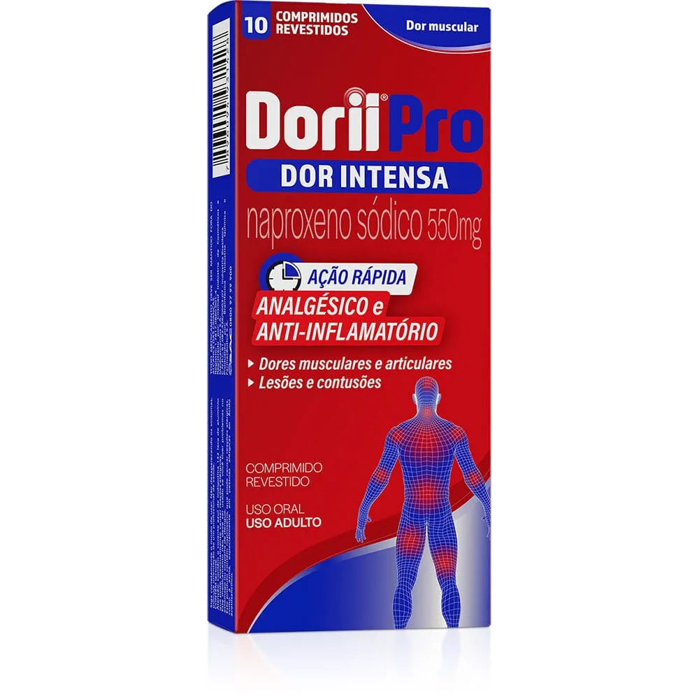 Dorii Pro Hypera 550mg 10 Comprimidos Revestidos