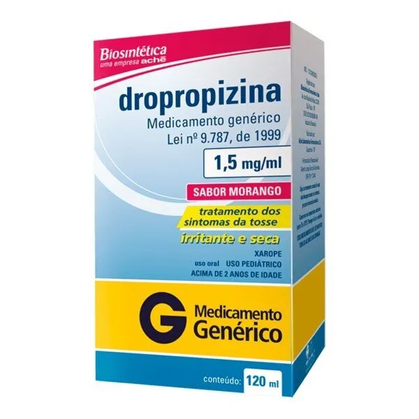 Dropropizina 1,5mg/ml 120ml Genérico Aché