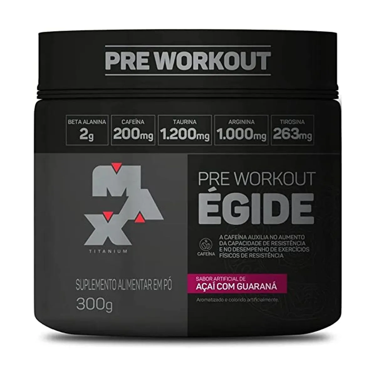 Égide Pre Workout Açaí Com Guaraná 150g Max Titanium