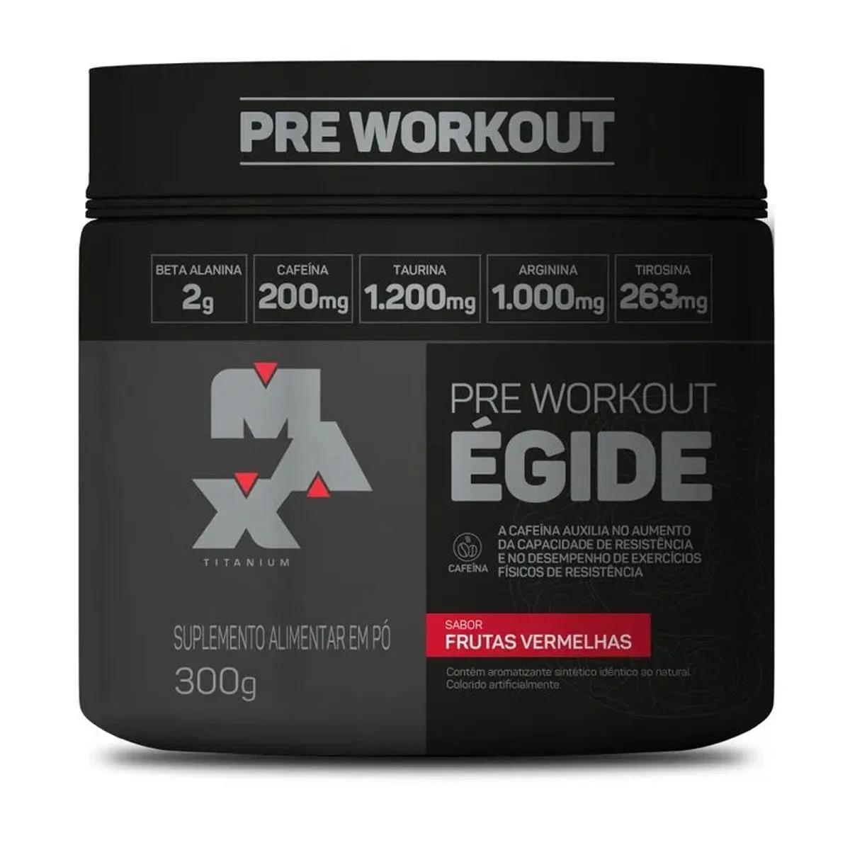 Égide Pre Workout Frutas Vermelhas 300g Max Titanium