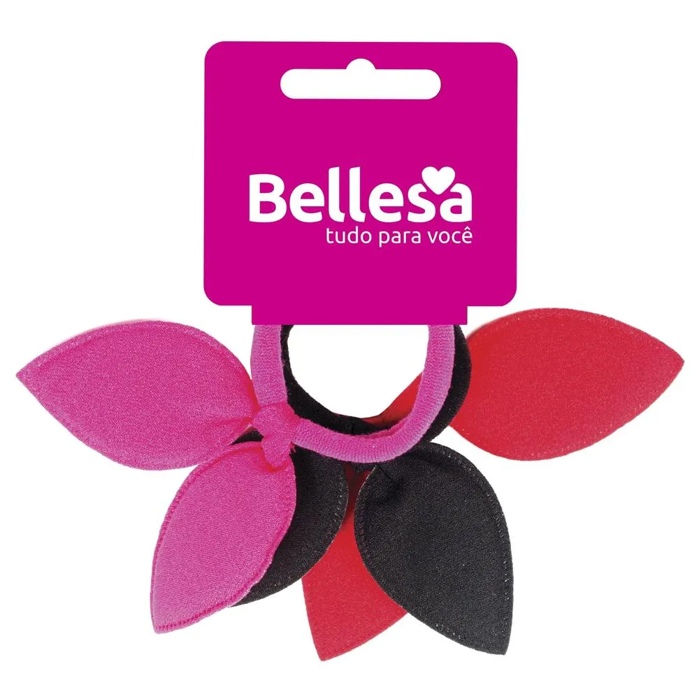 Elástico De Cabelo Bellesa 3 Unidades Meia Gatinha