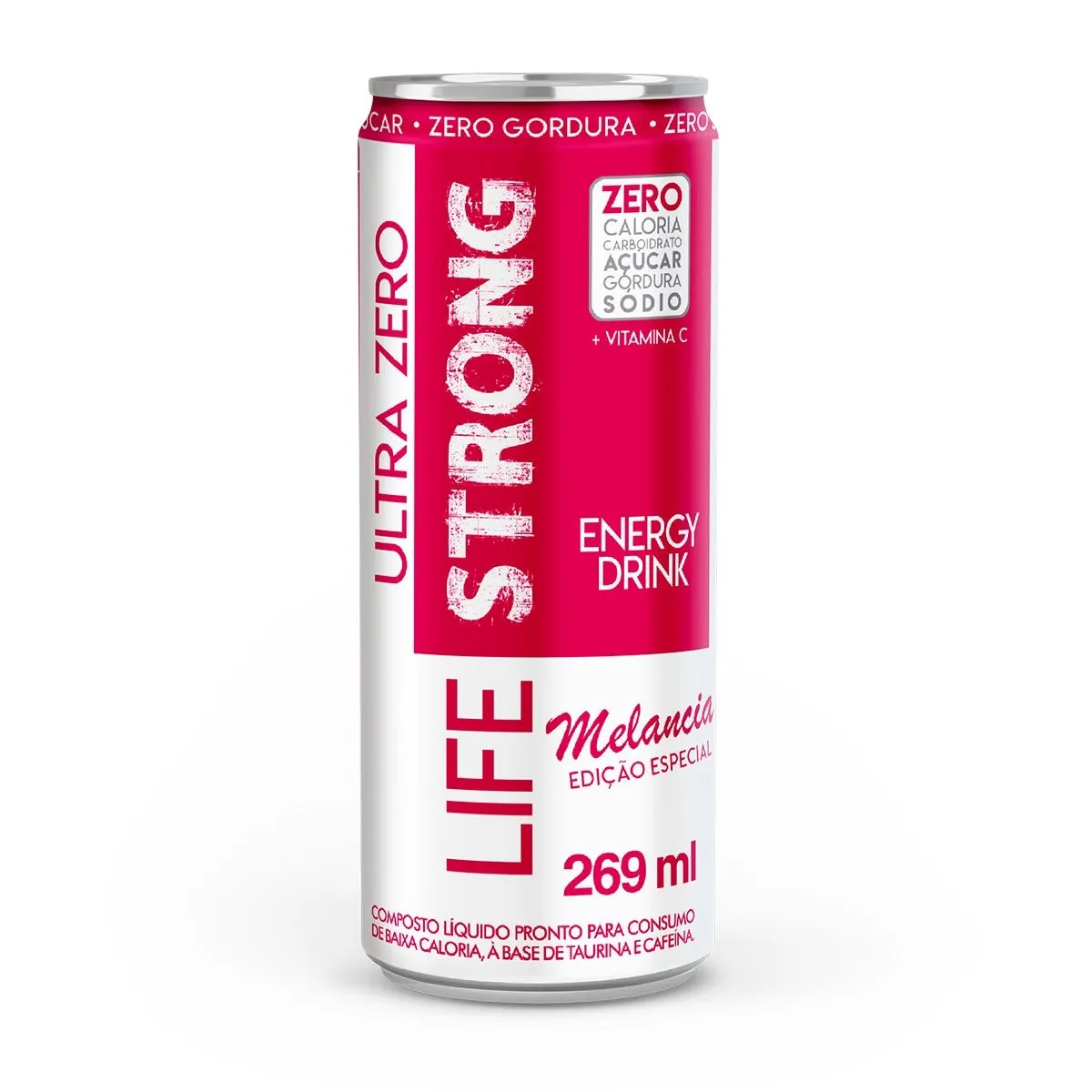 Energético Ultra Zero Sabor Melancia 269Ml Life Strong