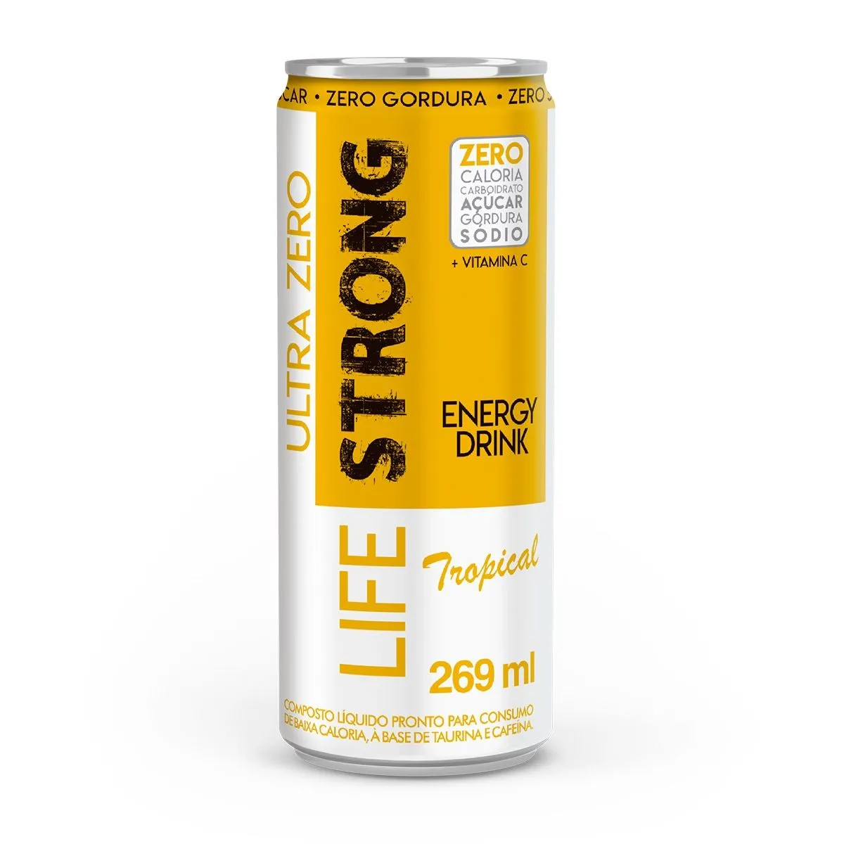 Energético Ultra Zero Sabor Tropical 269Ml Life Strong