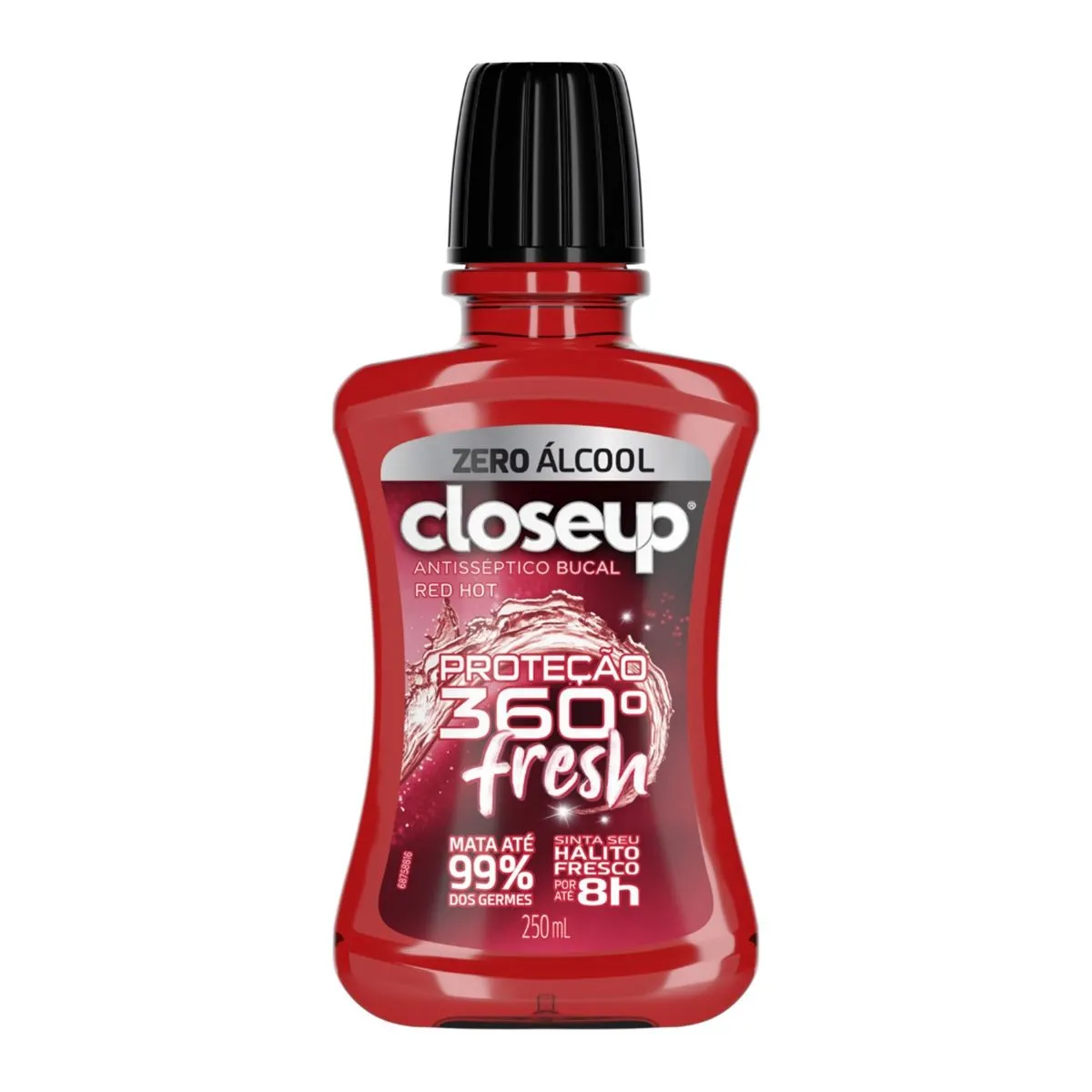 Enxaguante Antisséptico Bucal Closeup Red Hot Proteção 360° Fresh Zero Álcool Com 250ml