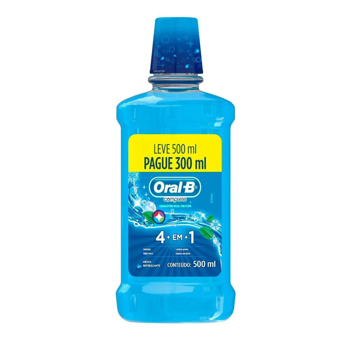 Enxaguante Antisséptico Bucal Oral-B Complete 4 em 1 Menta Com 500ml