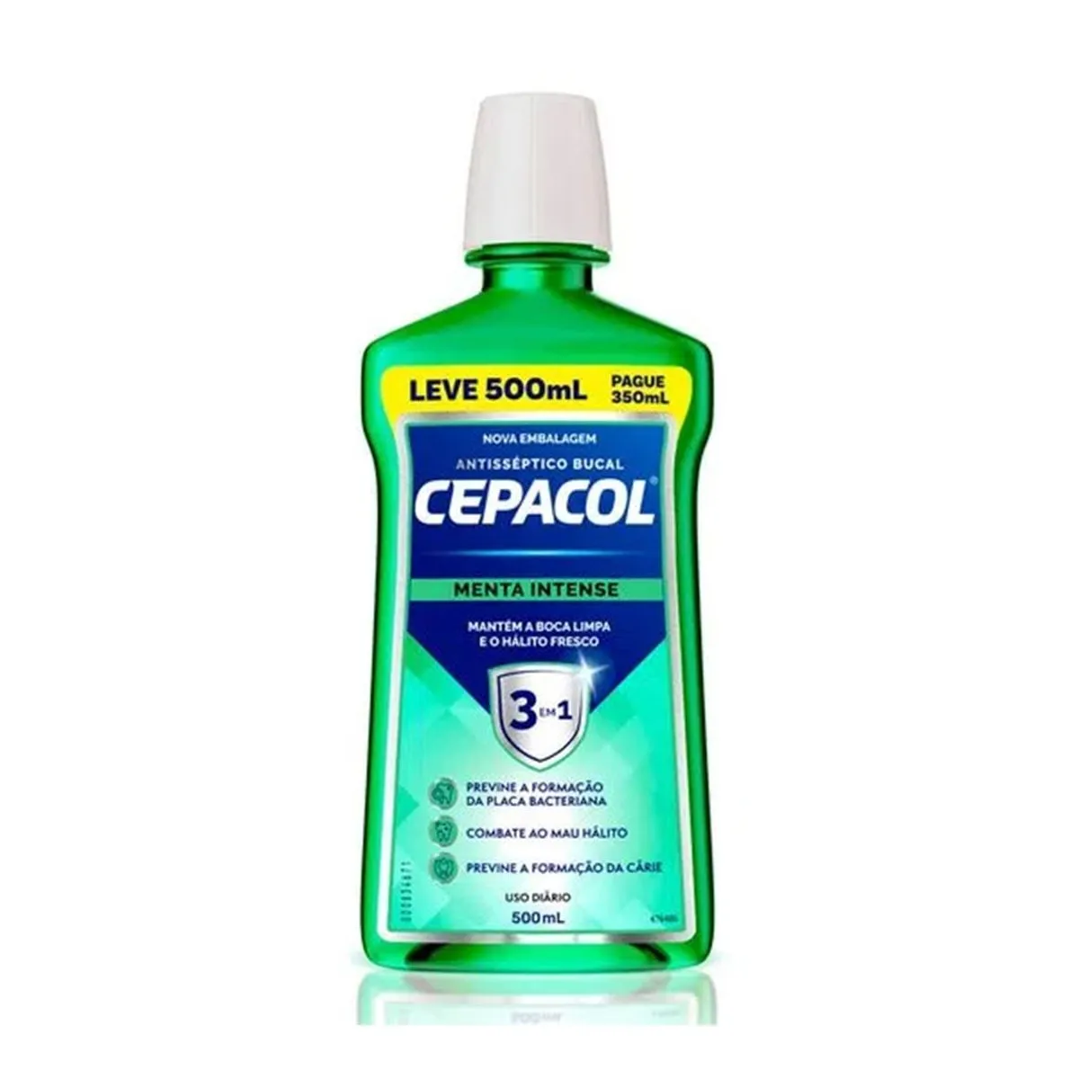 Enxaguante Bucal Cepacol Menta Intense Leve 500ml Pague 350ml
