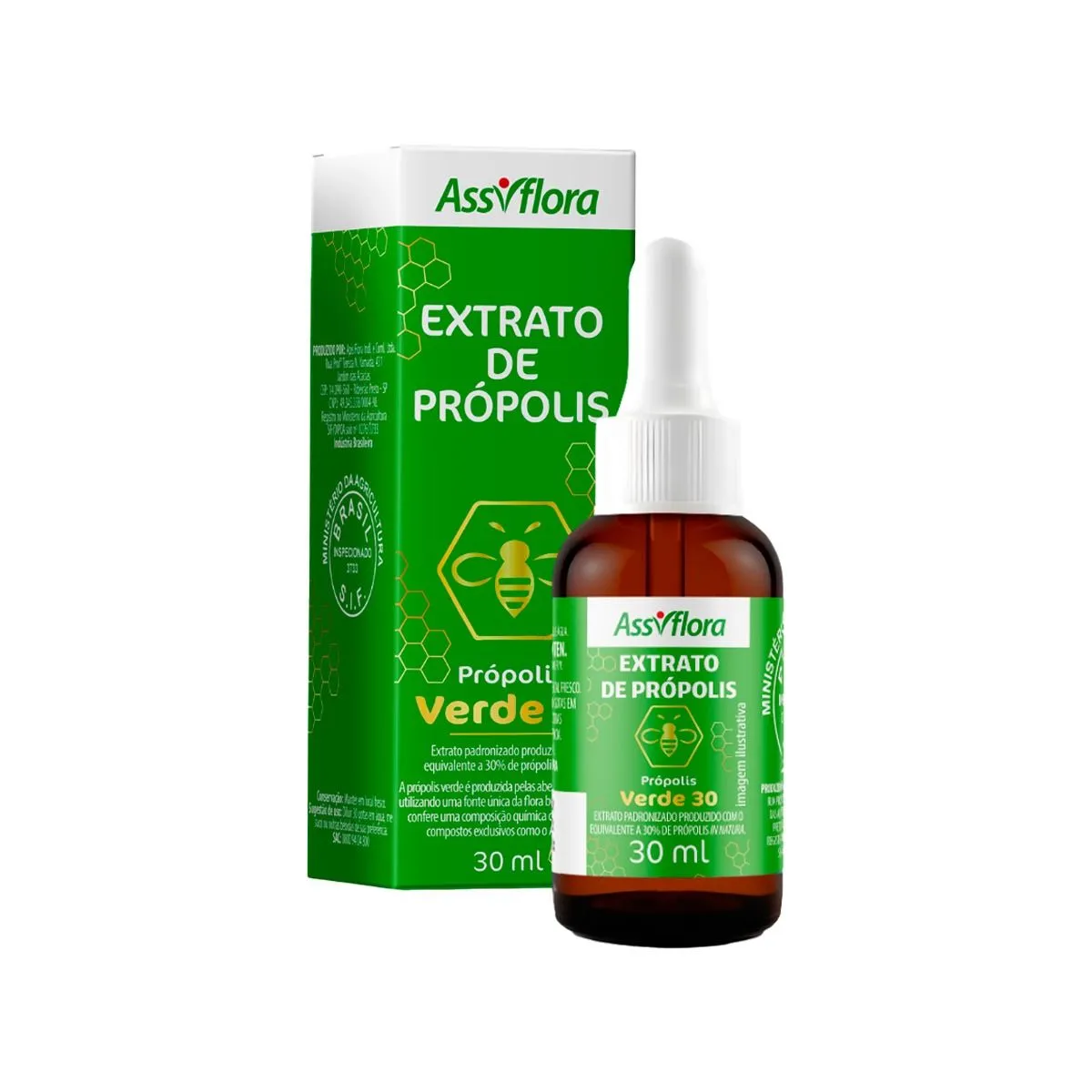 Extrato De Própolis Verde 30 30ml Assiflora