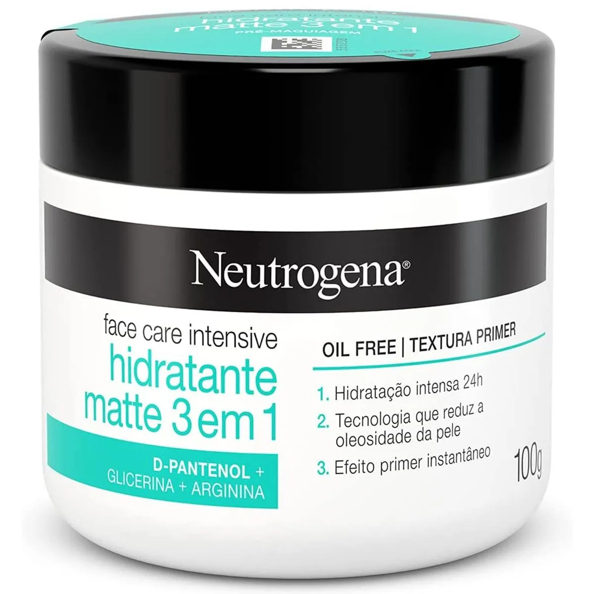 Face Care Intensive Hidratante Matte 3 em 1 100g Neutrogena