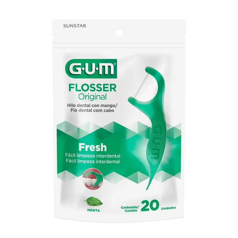 Fio Dental Gum Flosser Original 20 Unidades