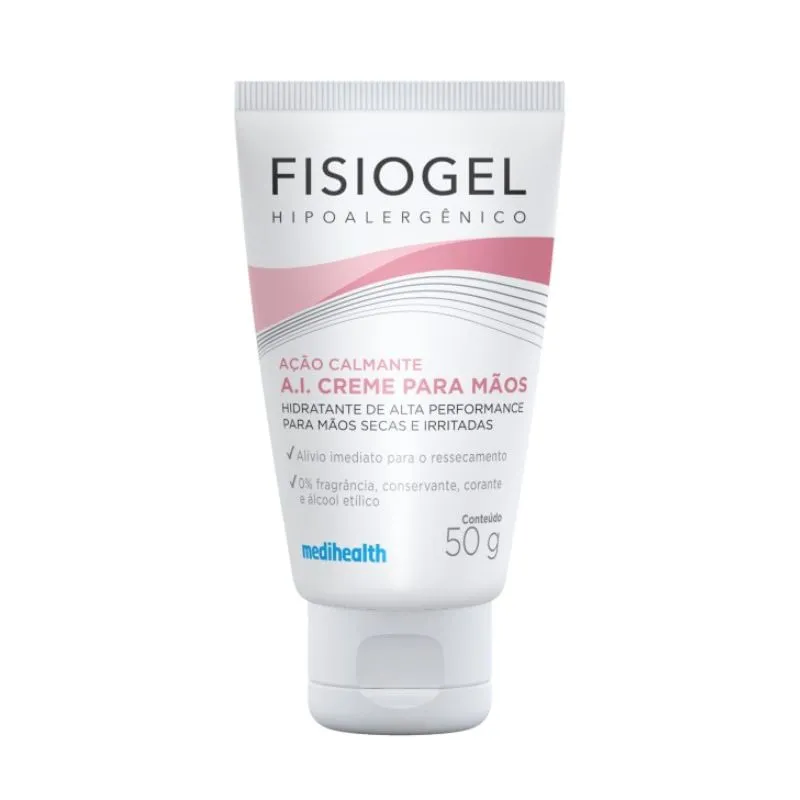 Fisiogel Creme para Mãos AI Ação Calmante 50g