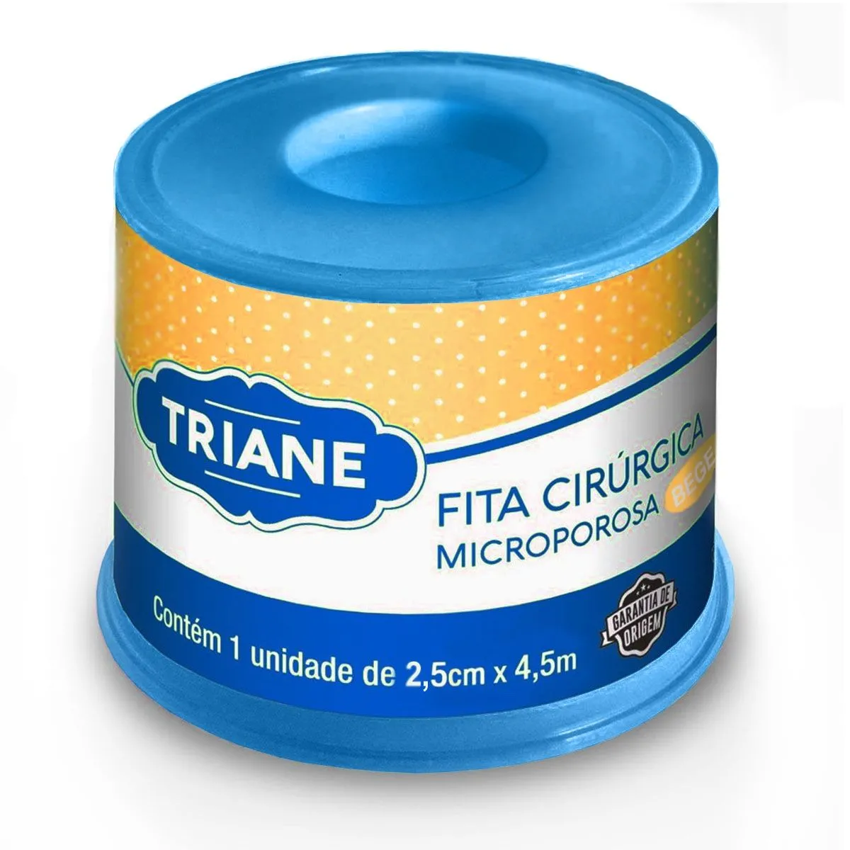 Fita Cirúrgica Microporosa Bege 2,5cm x 4,5m Triane