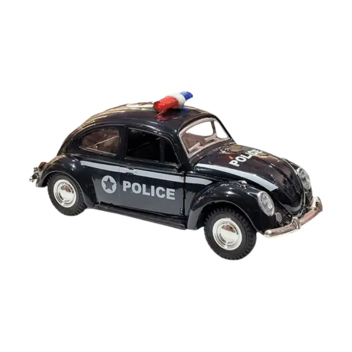 Fusca Polícia Metal Fricção 1/32 Netcar Net Toy