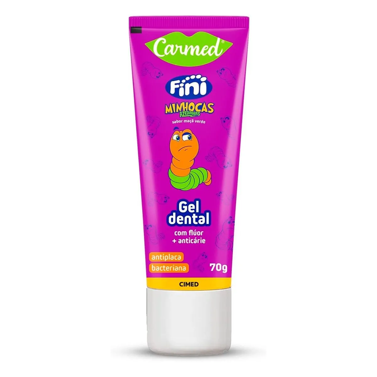 Gel Dental Carmed Fini Minhocas Com Flúor 70g