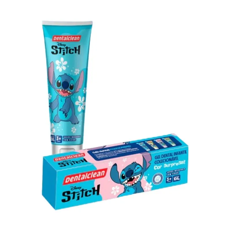 Gel Dental Infantil Dentalclean Stitch Sabor Morango