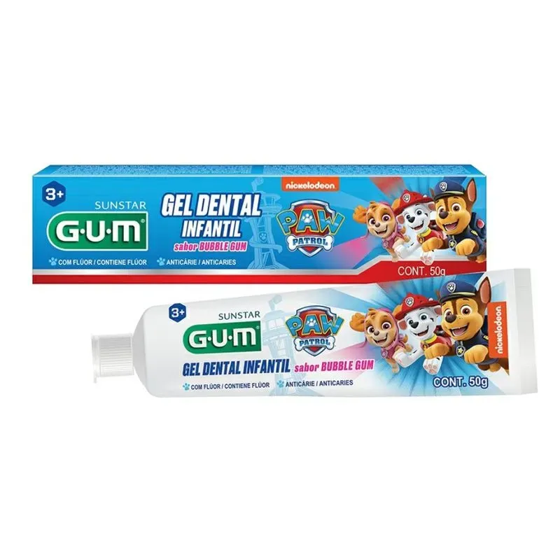 Gel Dental Infantil GUM Patrulha Canina 50g Ref 1321PW