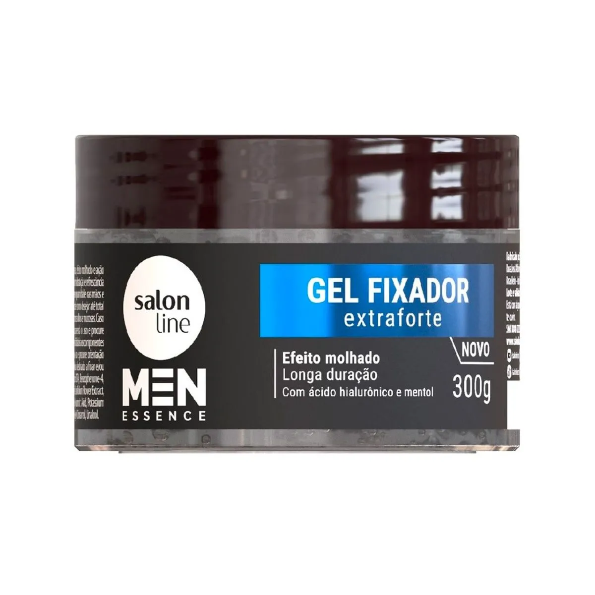 Gel Fixador Extraforte Men Essence Efeito Molhado Com 300G Salon Line