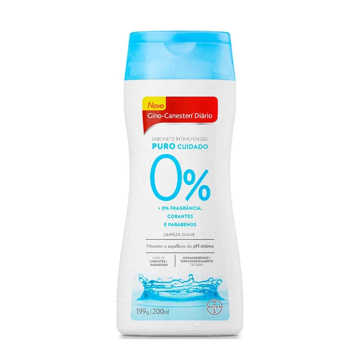 Gino-Canesten Sabonete Íntimo Em Gel Puro Cuidado 199g/200ml Bayer