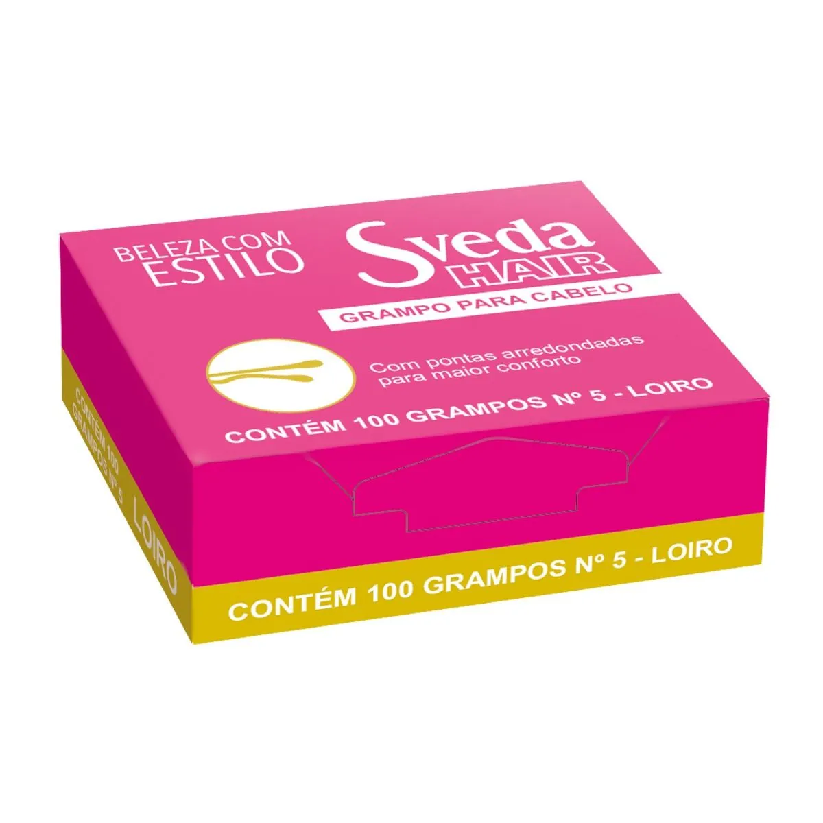 Grampo Sveda Hair Nº 5 100 Unidades Loiro