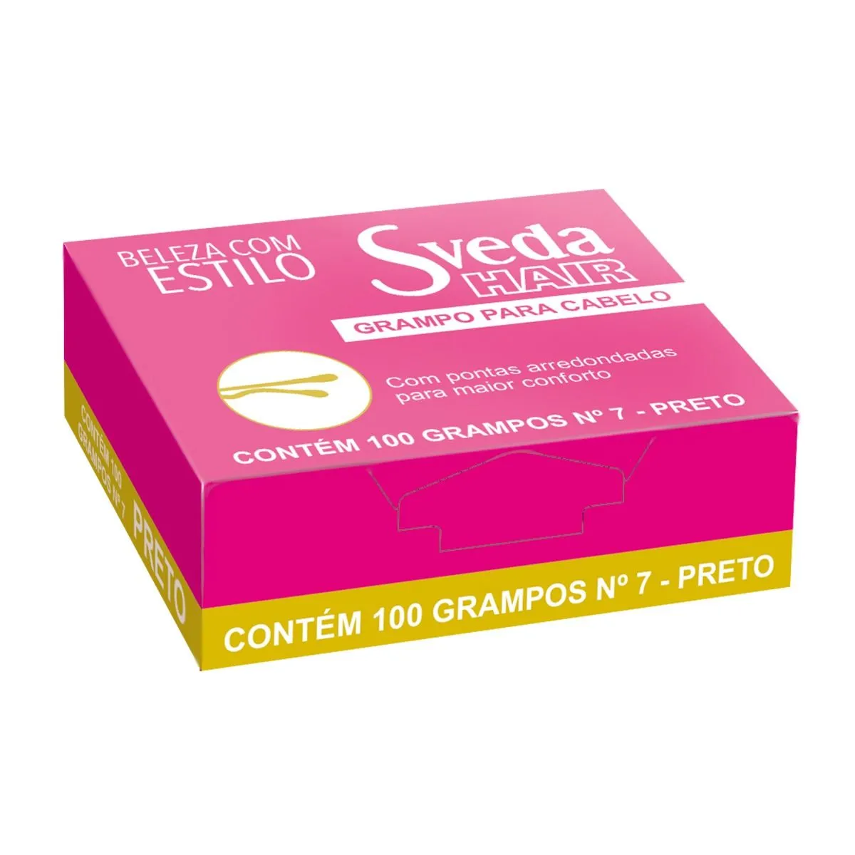 Grampo Sveda Hair Nº 7 100 Unidades Loiro