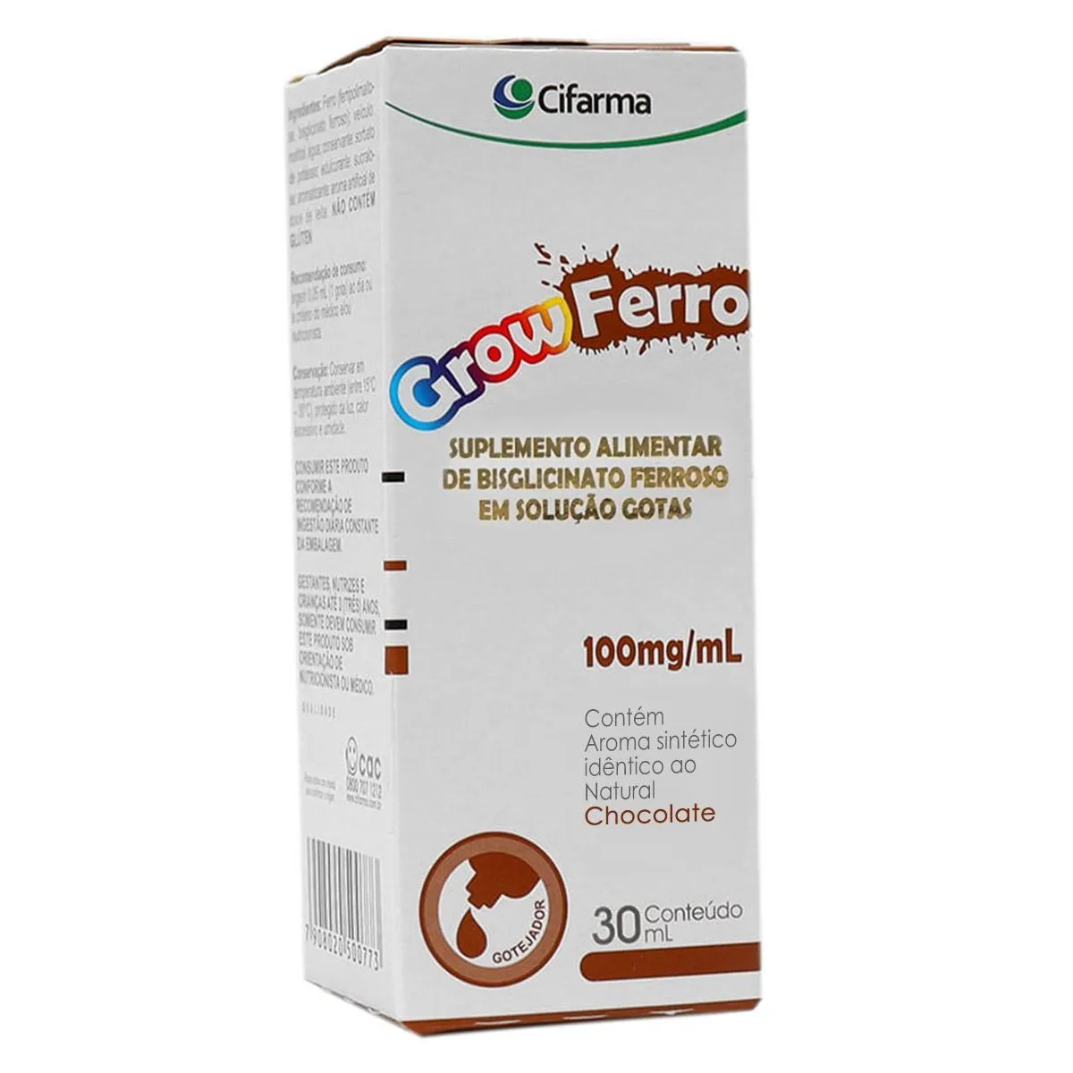 Grow Ferro Chocolate 100MG/ML 30ml