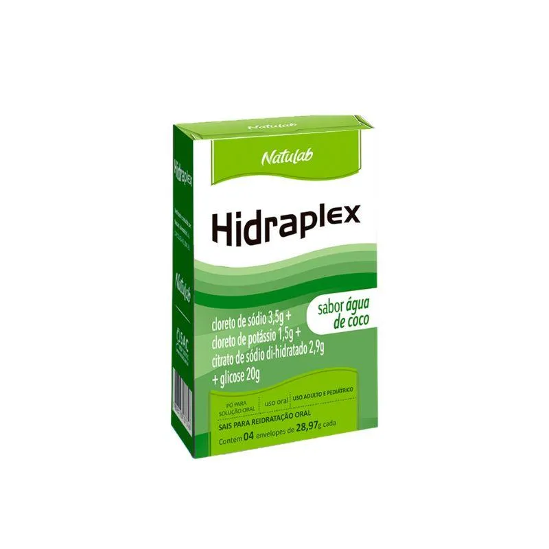 Hidraplex Pó 4 Envelopes Água de Coco Natulab