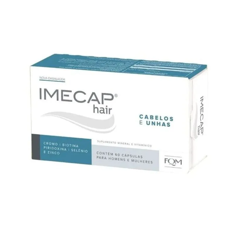 Imecap Hair 60 Cápsulas Divcom Pharma