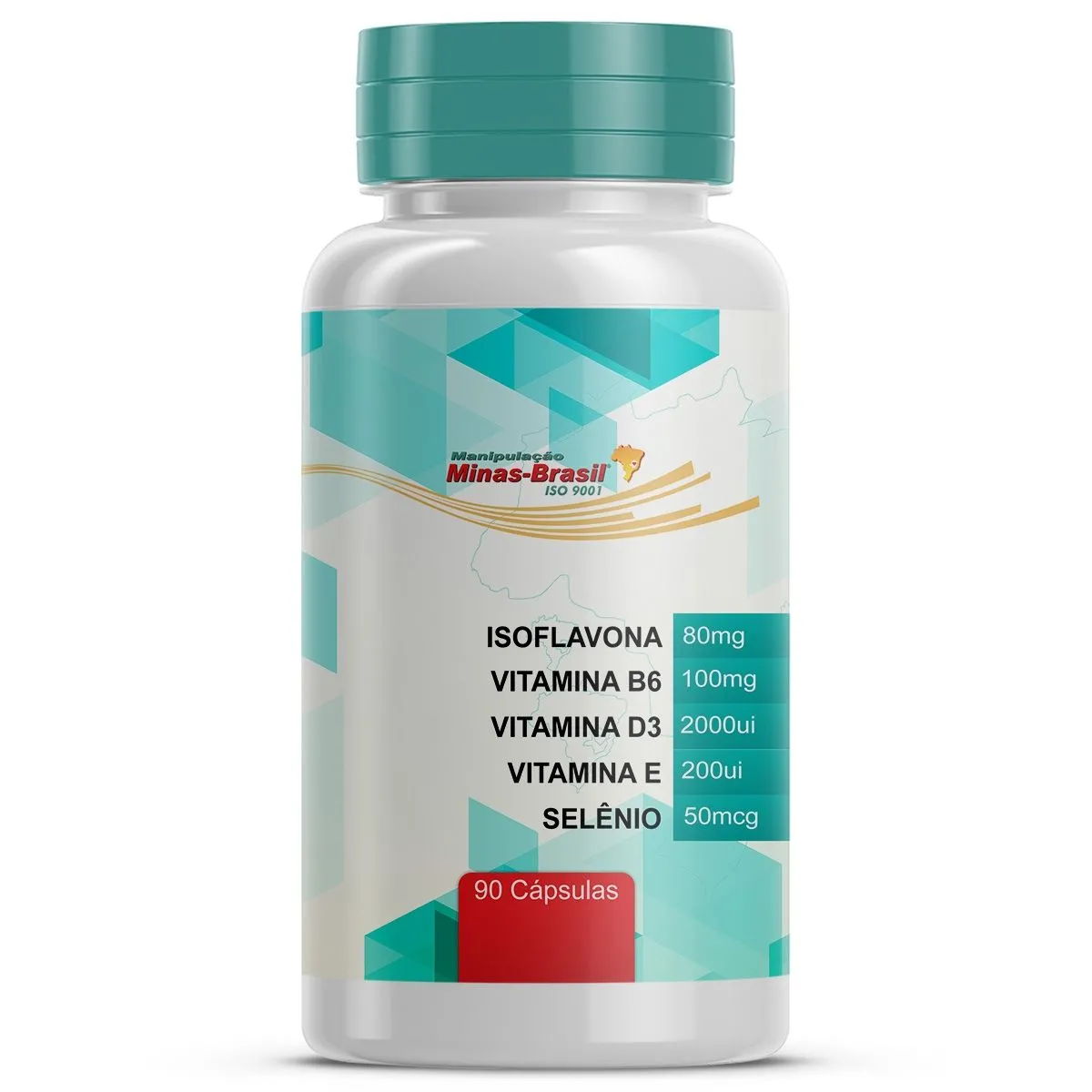 Isoflavona Com Vitamina B6 e Associações Para Menopausa – 90 Cápsulas