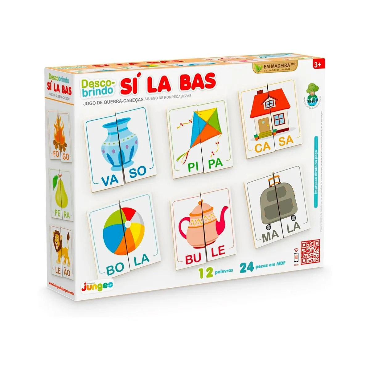 Jogo De Quebra-Cabeças Descobrindo Sílabas R:380 Junges