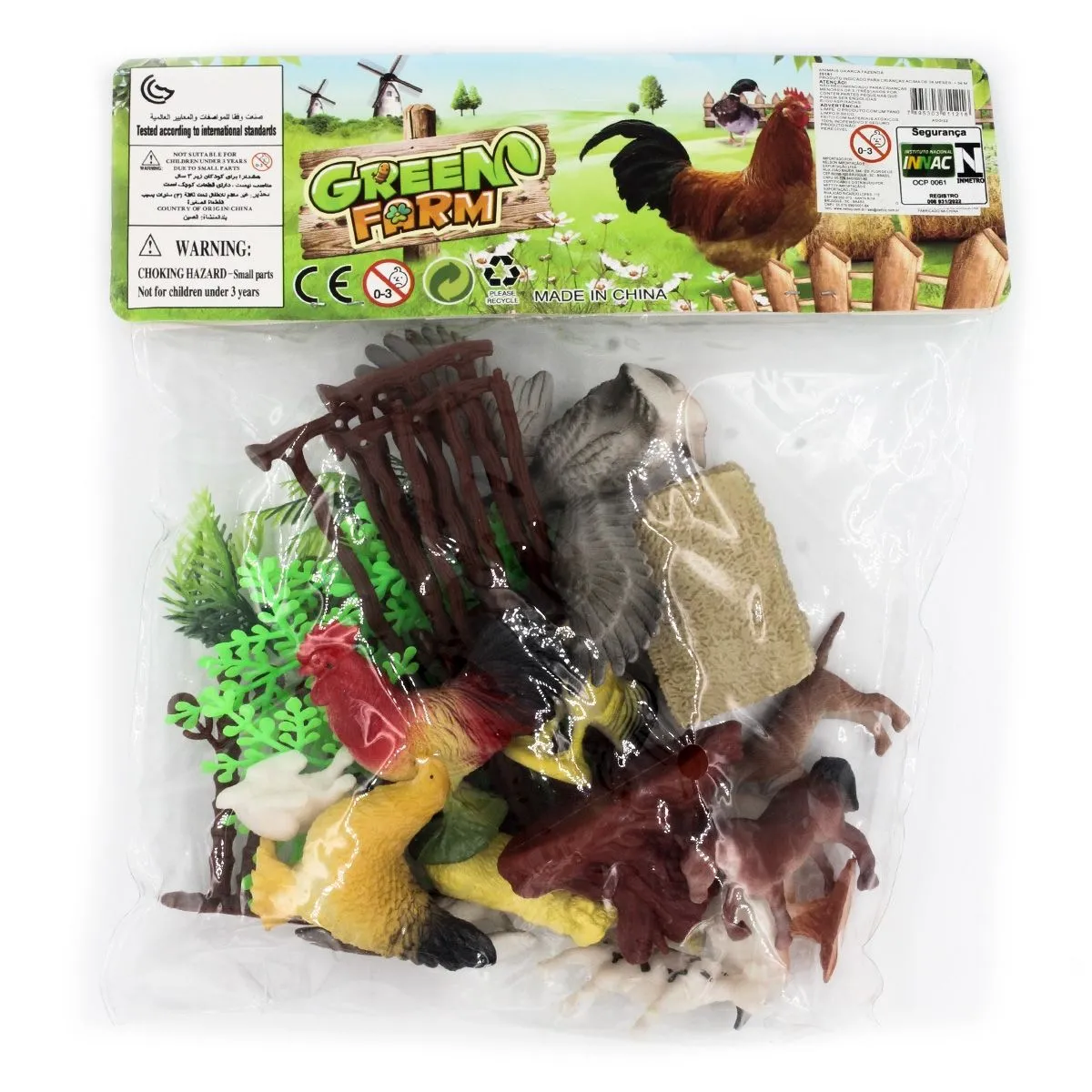 Kit Animais da Fazenda Arca Green Farm