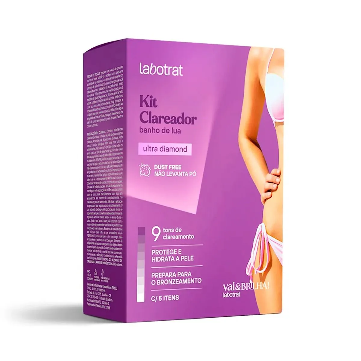 Kit Descolorante Banho De Lua Vai E Brilha Labotrat