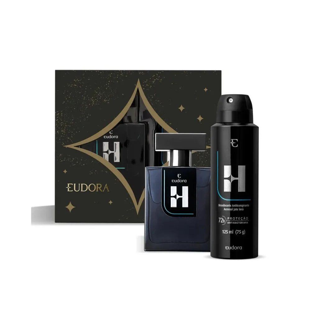 Kit Presente Eudora H Colônia 100ml + Desodorante Antitranspirante 125ml