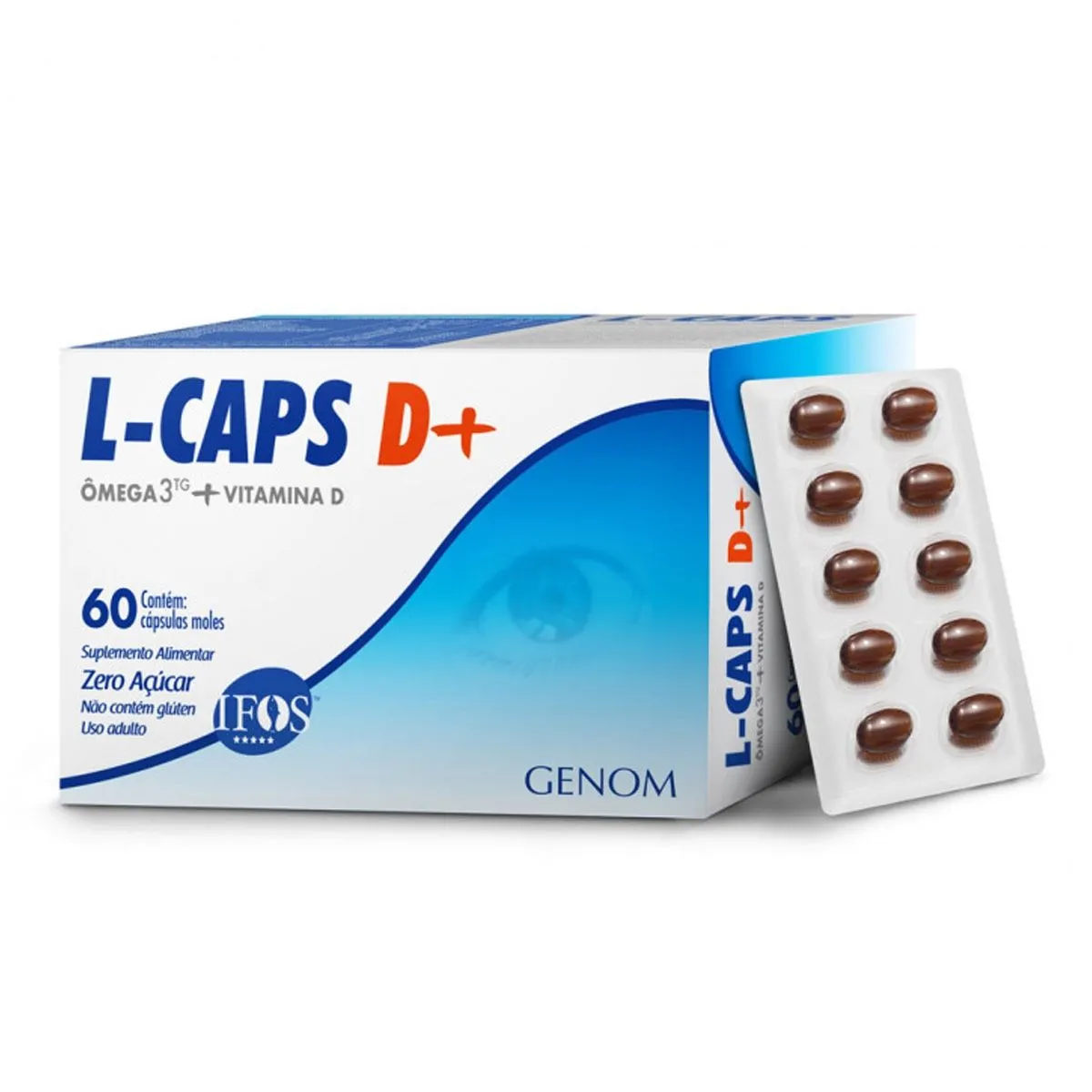 L-Caps D+ Com 60 Cápsulas Moles Genom