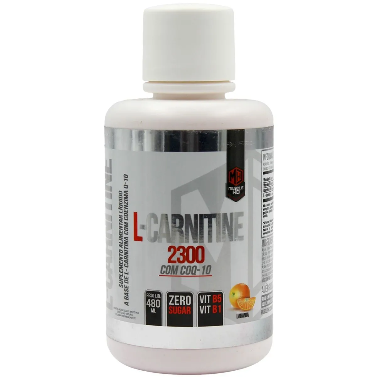 L-Carnitine 2300 Com Coq-10 Sabor Laranja 480Ml Muscle Hd