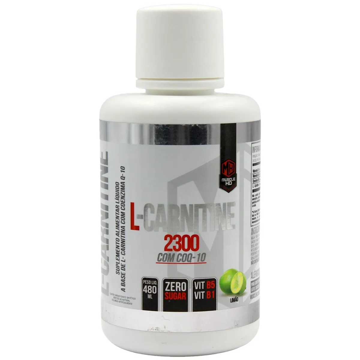 L-Carnitine 2300 Com Coq-10 Sabor Limão 480Ml Muscle Hd