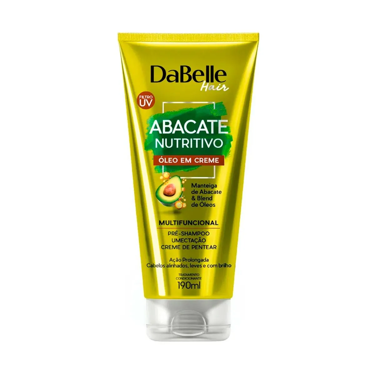 Leave In DaBelle Hair Intense Abacate Nutritivo Óleo em Creme Com 190ml