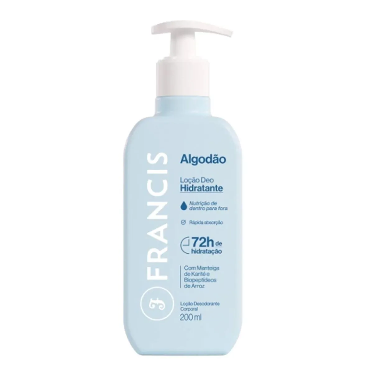 Loção Hidratante Algodão Com 200ml Francis