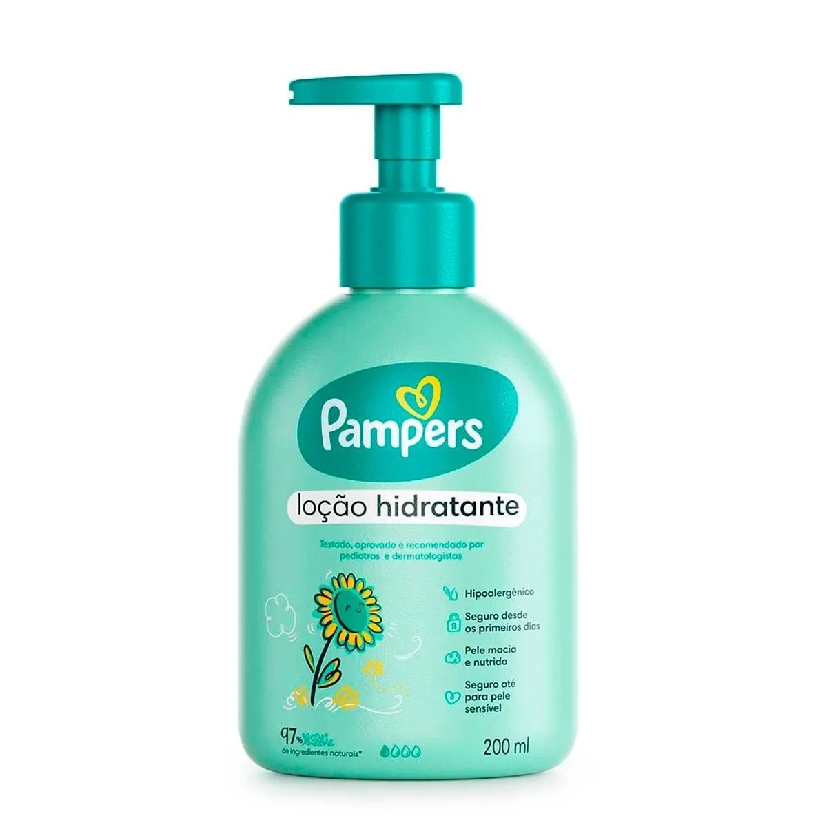 Loção Hidratante Infantil Com 200ml Pampers