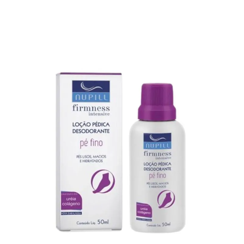 Loção Pédica Desodorante Nupill Pé Fino com 50ml