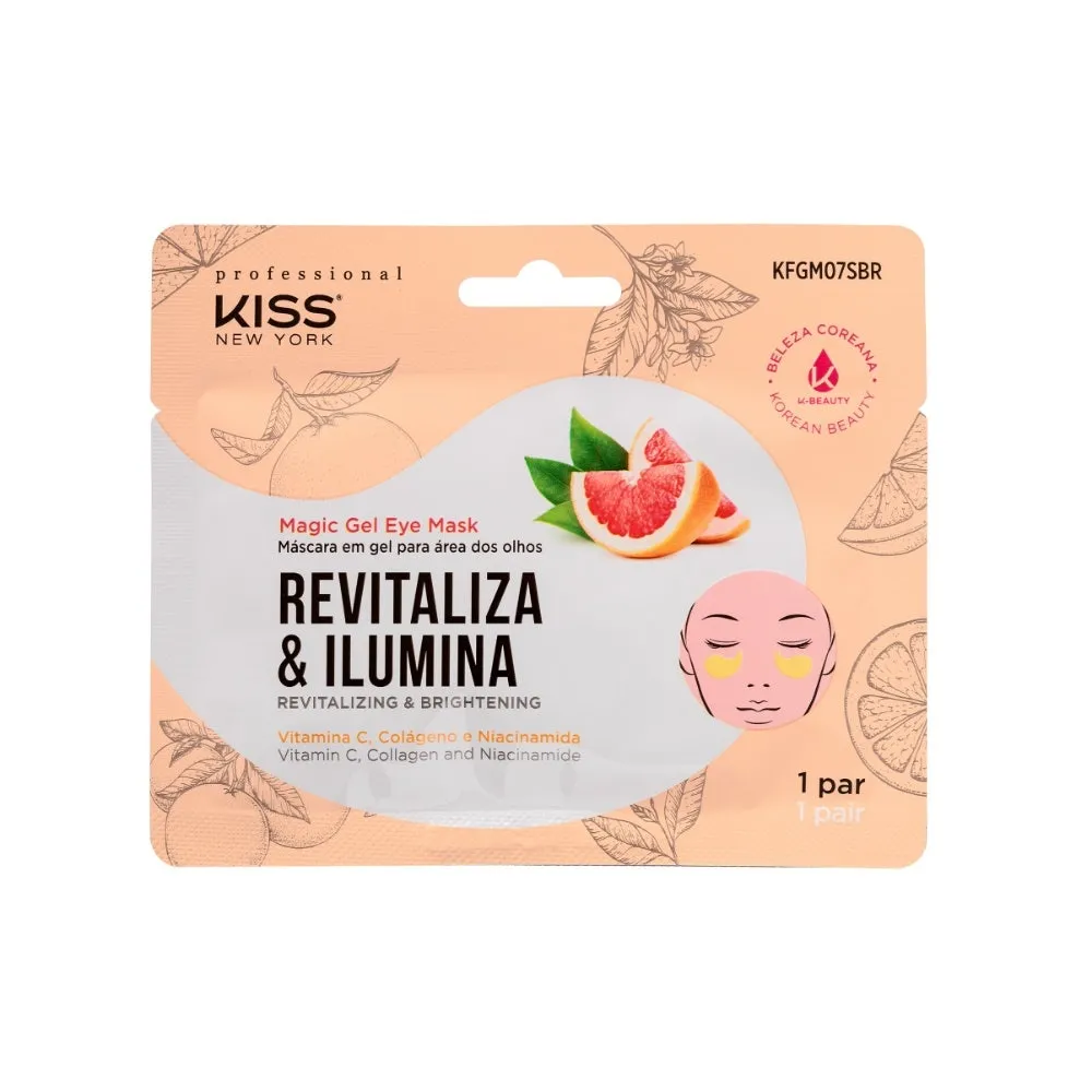 Máscara Área Dos Olhos Kiss Ny Magic Gel Revitalizante 1Par