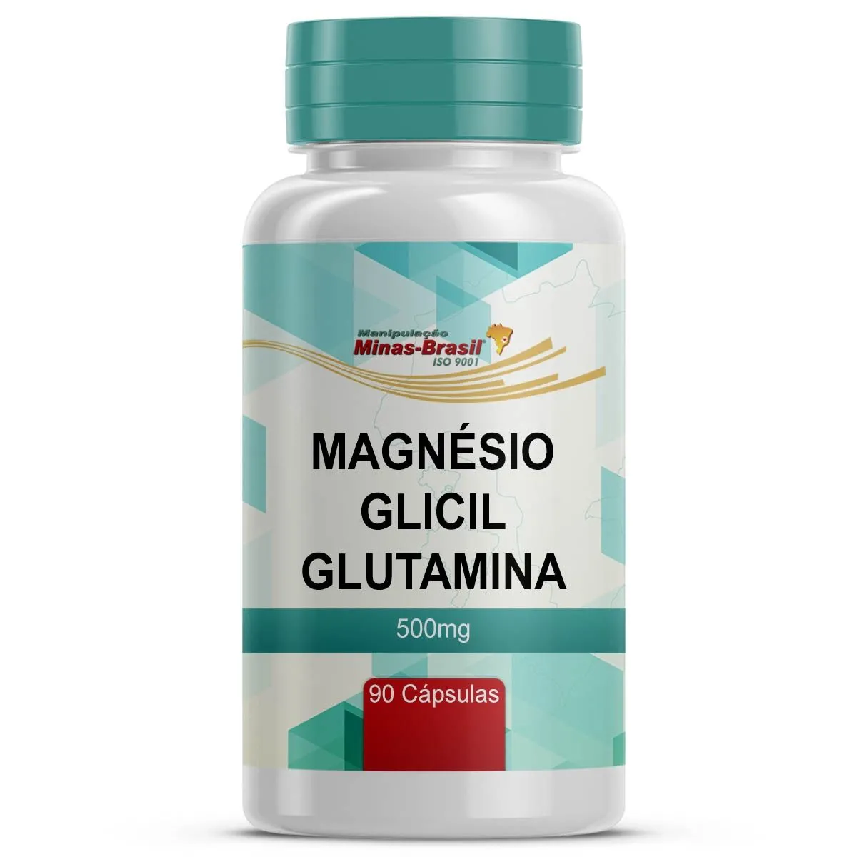 Magnésio Glicil Glutamina 500Mg 90 Cápsulas