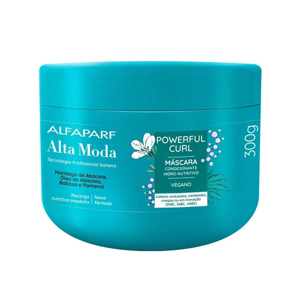 Máscara Condicionante Hidro-Nutritiva Alfaparf Powerful Curl Com 300g Alta Moda