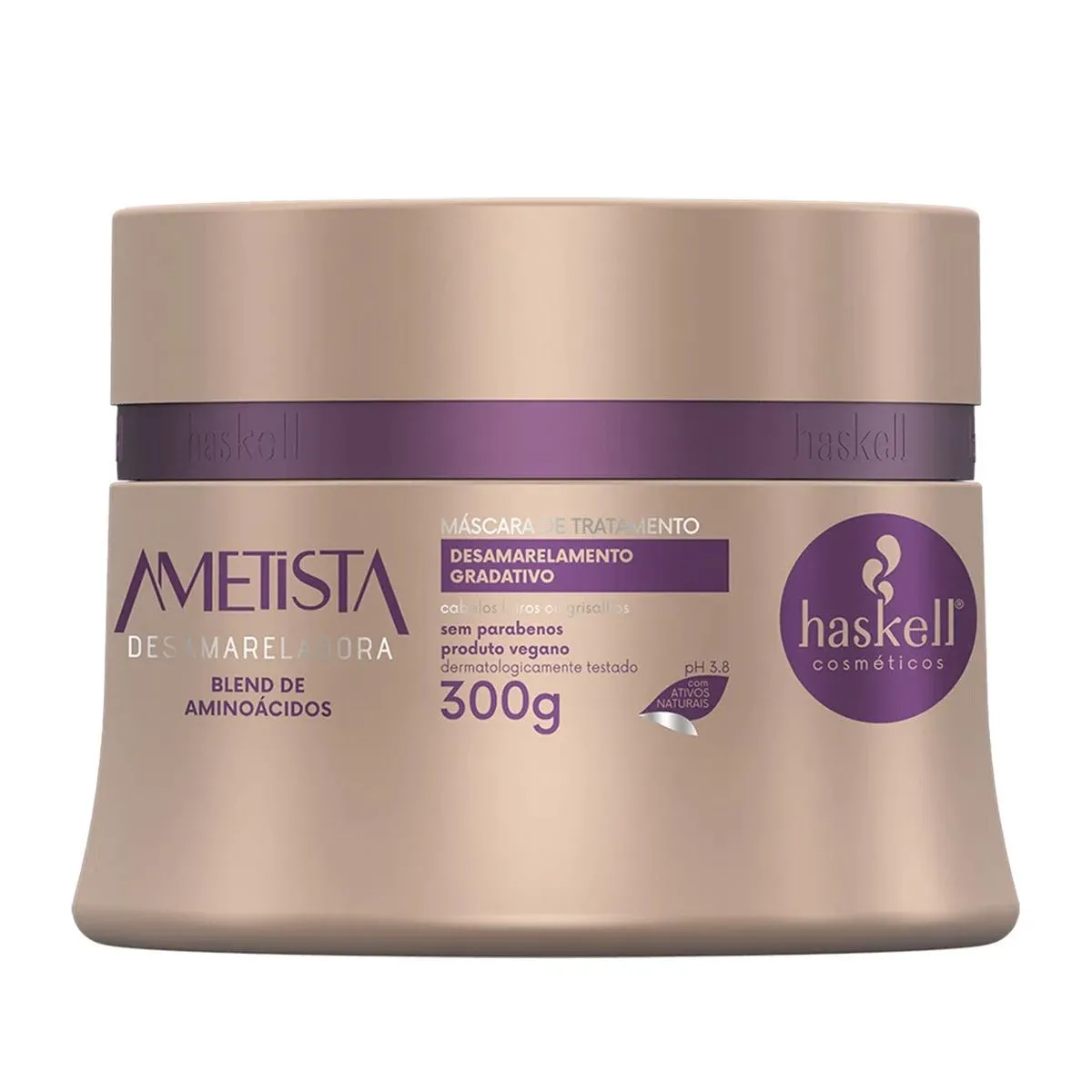 Máscara de Tratamento Ametista Desamareladora 300g Haskell
