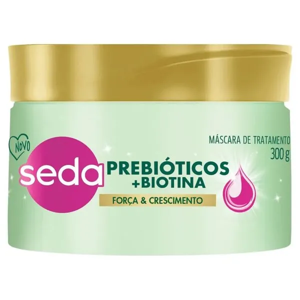 Máscara de Tratamento Seda Força e Crescimento Prebiótico + Biotina 300g