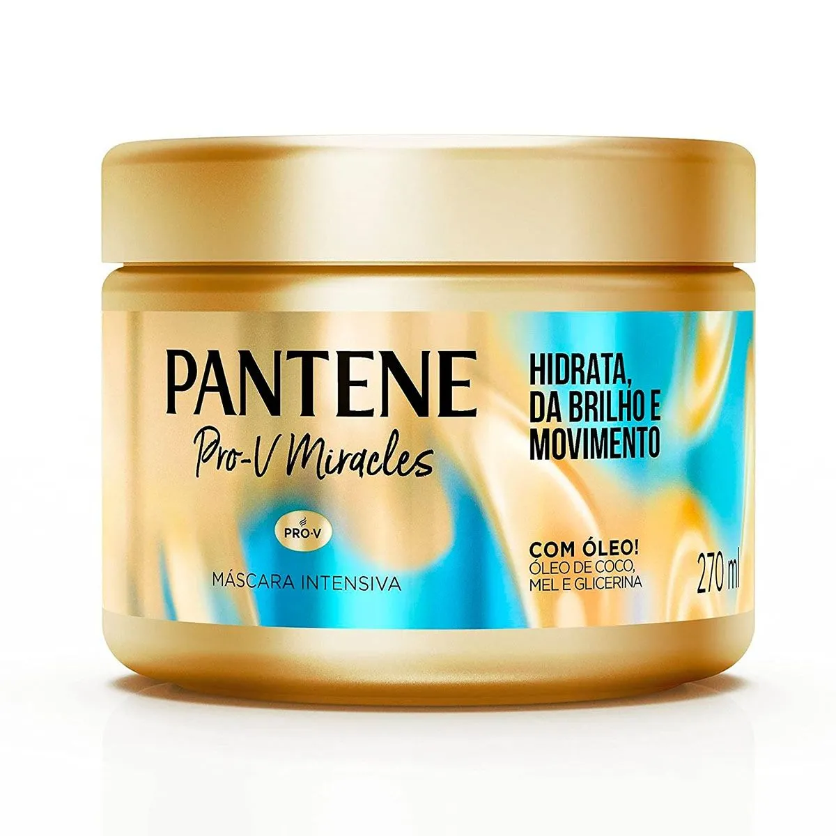 Máscara Intensiva Pro-V Miracles Hidrata, Dá Brilho e Movimento 270Ml Pantene