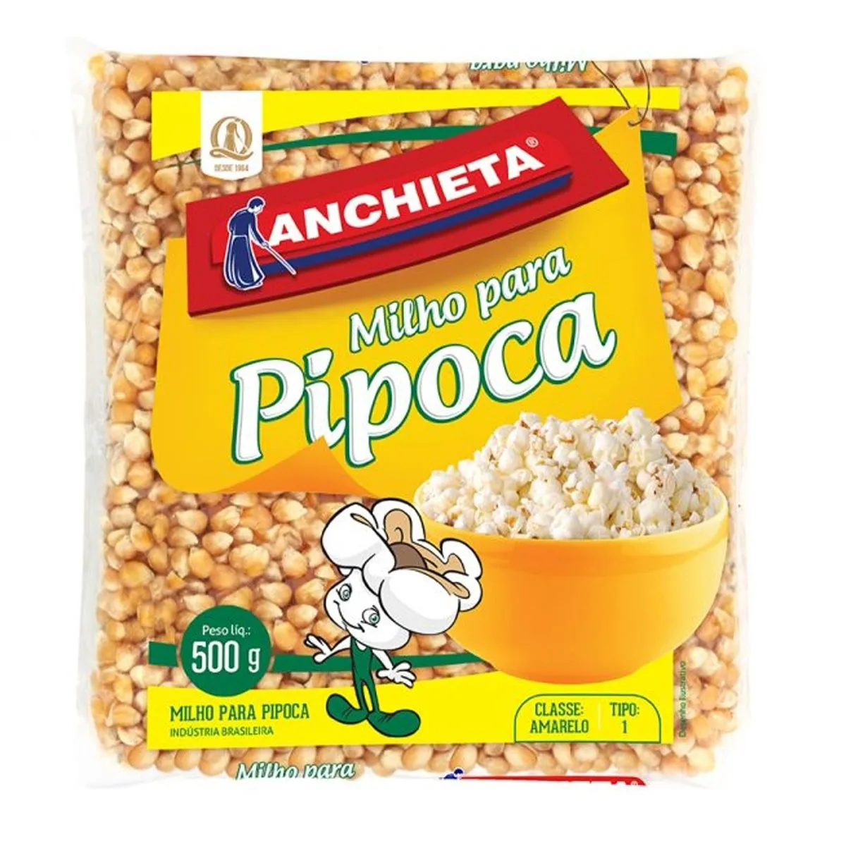 Milho Para Pipoca Anchieta 500g
