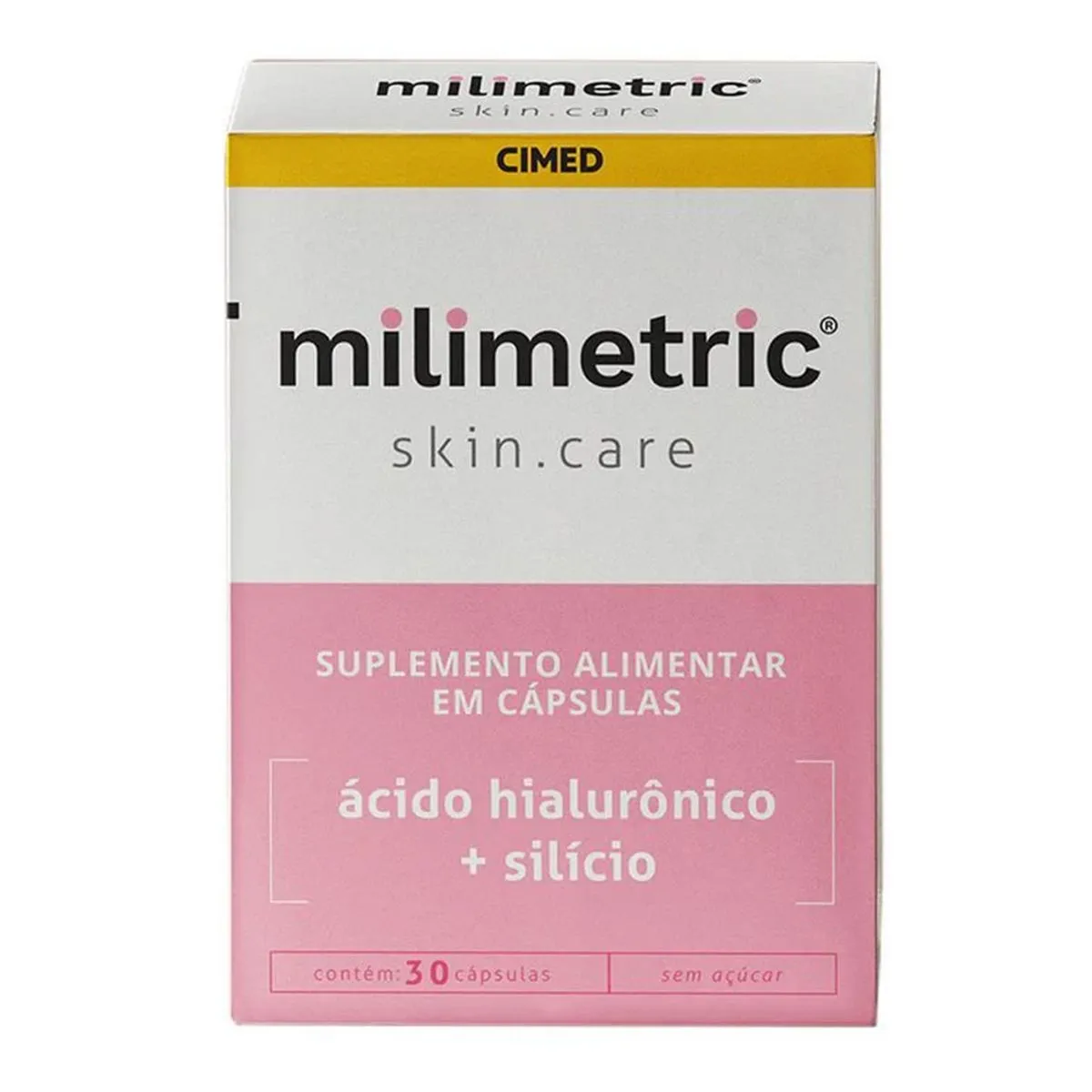Milimetric SkinCare Ácido Hialurônico + Silício Com 30 cápsulas Cimed