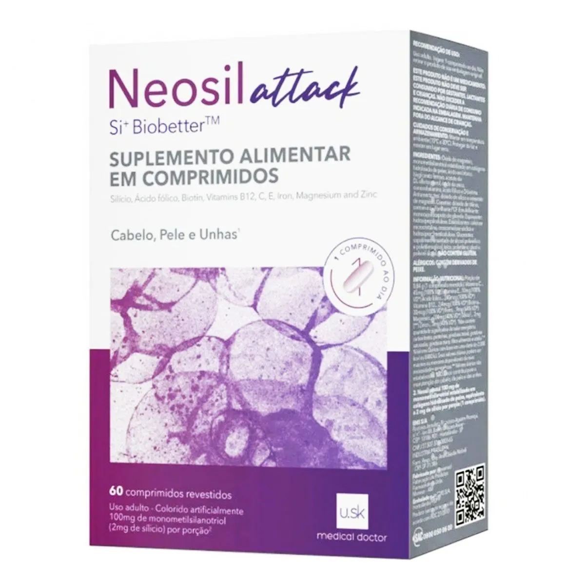 Neosil Attack com 60 Comprimidos Revestidos USK