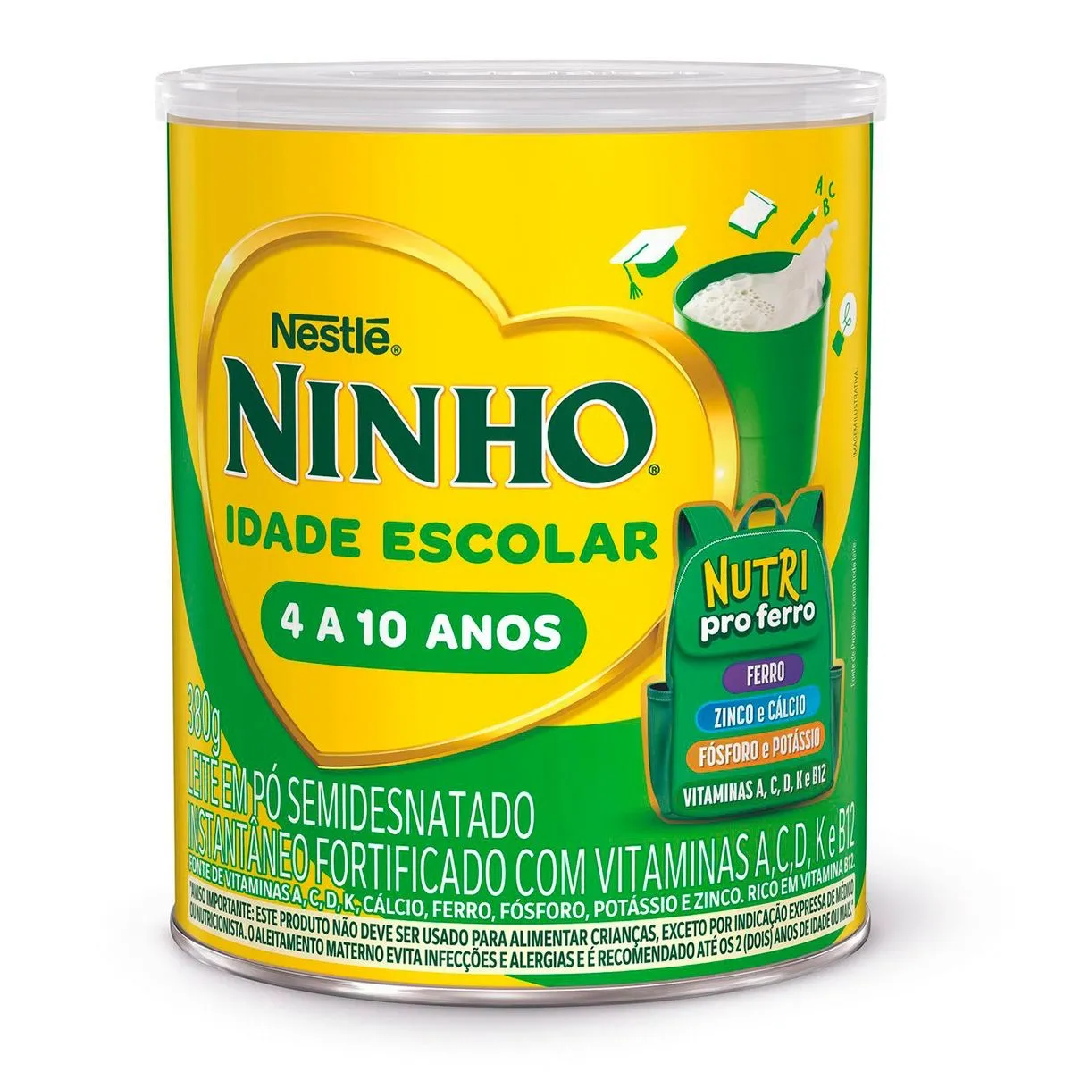 NINHO® Leite em Pó Idade Escolar 380g