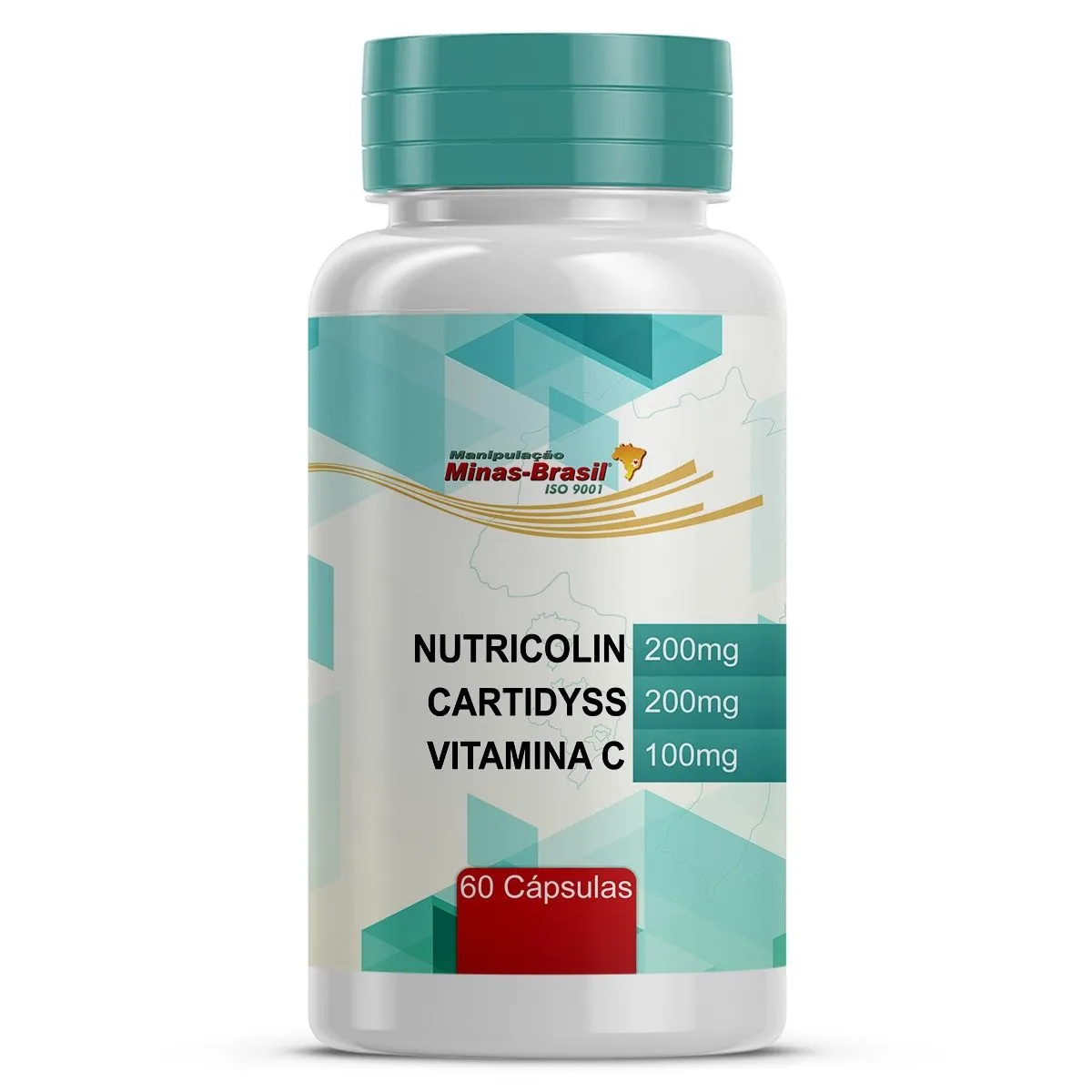Nutricolin, Cartidyss e Vitamina C – 60 Cápsulas