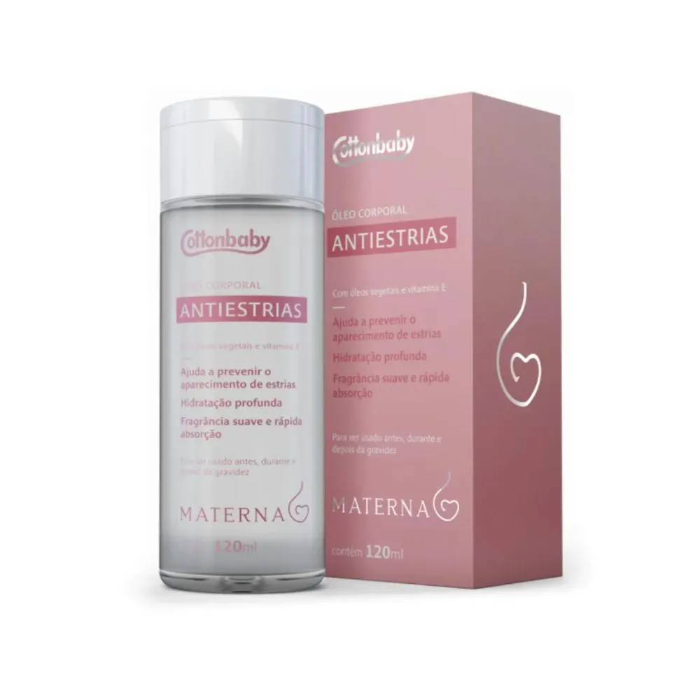Óleo Corporal Cottonbaby Antiestrias Materna 120ml